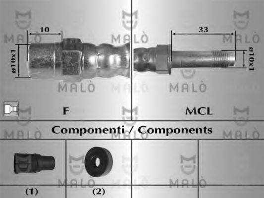 Тормозной шланг 80716 MALO