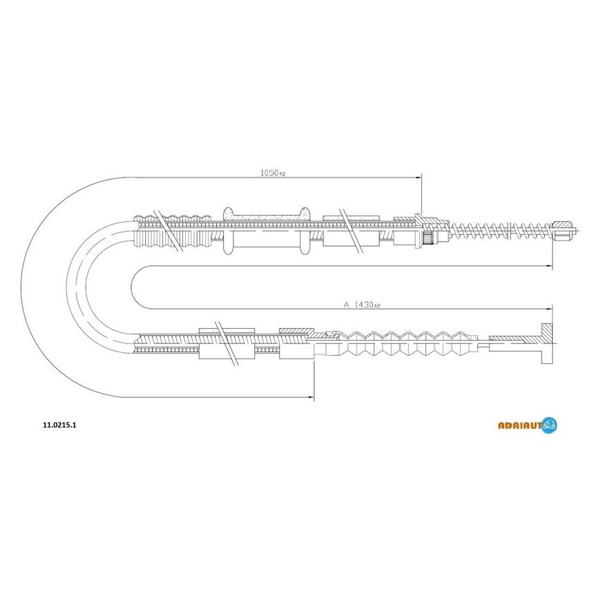Тросик стояночного тормоза Adriauto