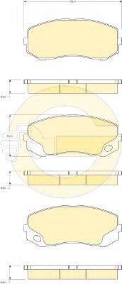 Комплект тормозных колодок, дисковый тормоз 6134929 GIRLING