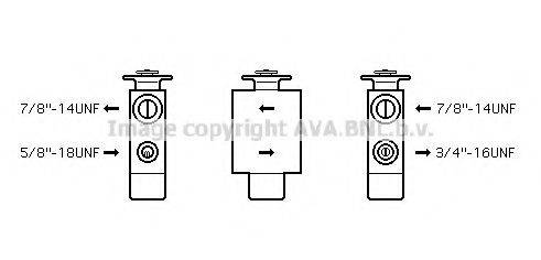 Расширительный клапан, кондиционер BW1093 AVA QUALITY COOLING