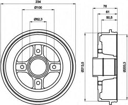 Тормозной барабан 329719J JURID