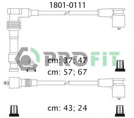Комплект проводов зажигания 1801-0111 PROFIT
