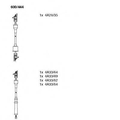 Комплект проводов зажигания 600/444 BREMI