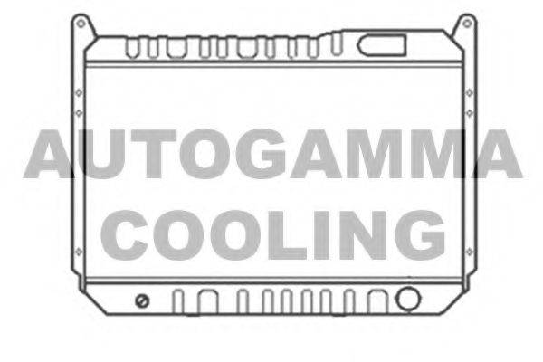 Радиатор, охлаждение двигателя 103345 AUTOGAMMA