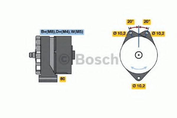 Генератор 0 986 033 100 BOSCH