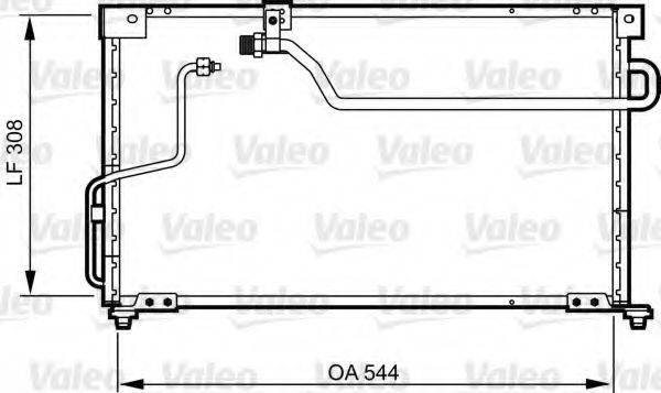 Конденсатор, кондиционер 814254 VALEO