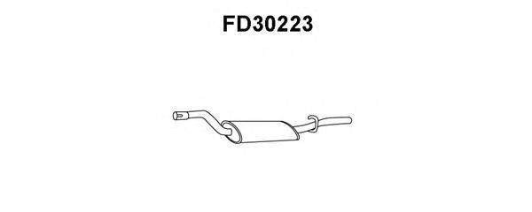 Глушитель выхлопных газов конечный FD30223 VENEPORTE