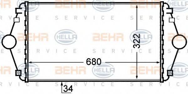 Интеркулер 8ML 376 727-641 HELLA