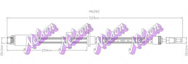 Тормозной шланг H6282 BROVEX-NELSON