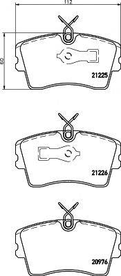 21226/18,3мм Тормозные колодки PAGID T5041 PAGID