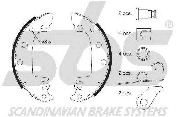 Комплект тормозных колодок 18512799230 SBS