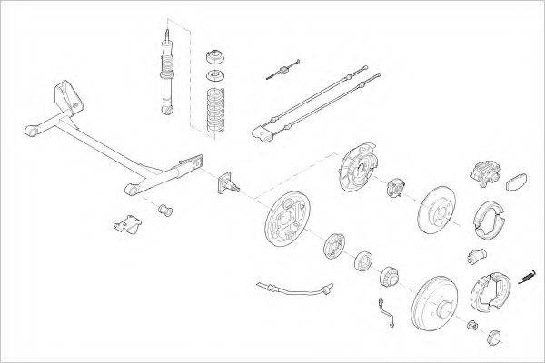 Подвеска колеса FORD-05172-R DELPHI