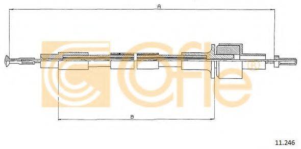 Трос, управление сцеплением 11.246 COFLE