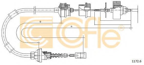 Трос, управление сцеплением 1172.6 COFLE