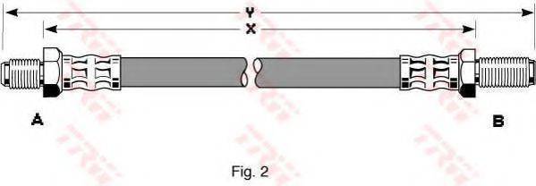 Тормозной шланг PHC104 TRW