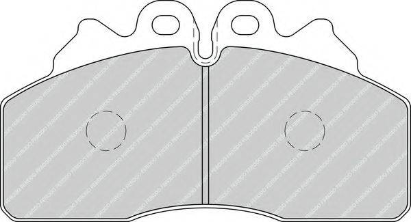 Комплект тормозных колодок, дисковый тормоз FCV4254 FERODO