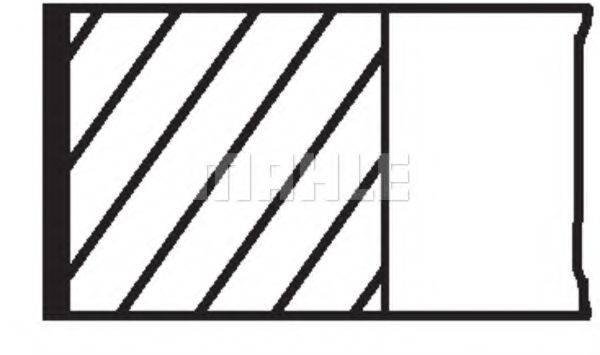 640 RS 10102 0N0 MAHLE ORIGINAL Комплект поршневых колец 640 RS 10102 0N0 MAHLE ORIGINAL