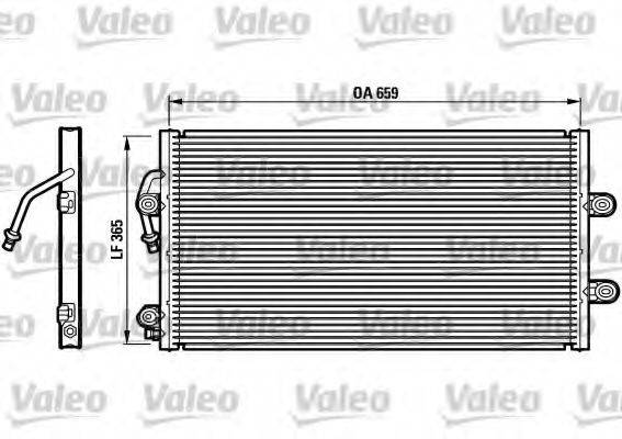 Конденсатор, кондиционер 816988 VALEO