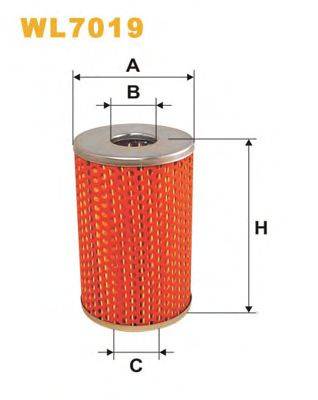 Фильтр масляный WL7019 WIX FILTERS