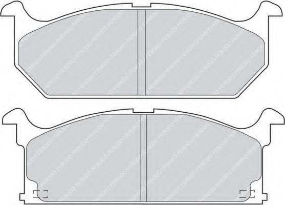 Комплект тормозных колодок, дисковый тормоз FDB528 FERODO