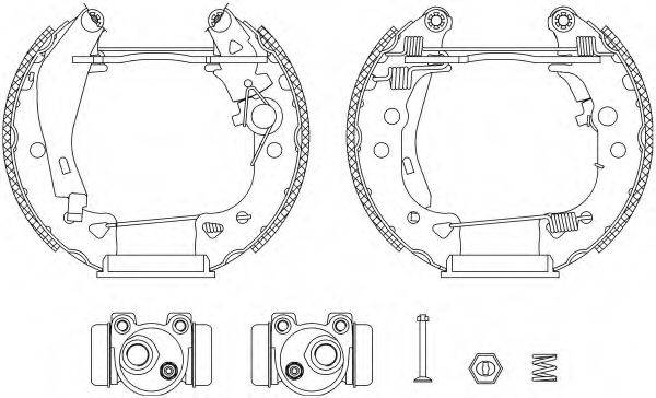 Комплект тормозных колодок 8DB 355 003-611 HELLA