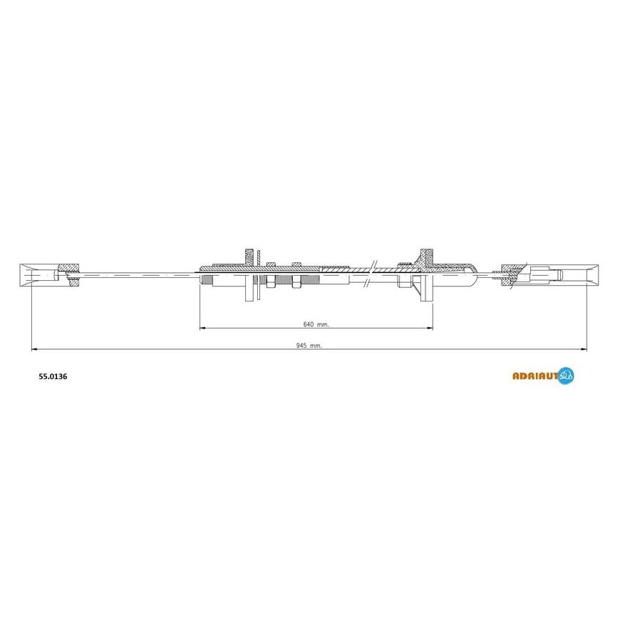 Трос сцепления 55.0136 ADRIAUTO