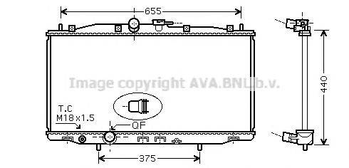 Радиатор, охлаждение двигателя HD2170 AVA QUALITY COOLING