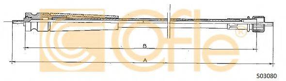 Тросик спидометра S03080 COFLE