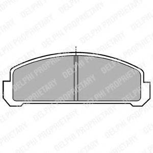 Комплект тормозных колодок, дисковый тормоз LP155 DELPHI
