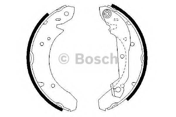 Комплект тормозных колодок 0 986 487 048 BOSCH