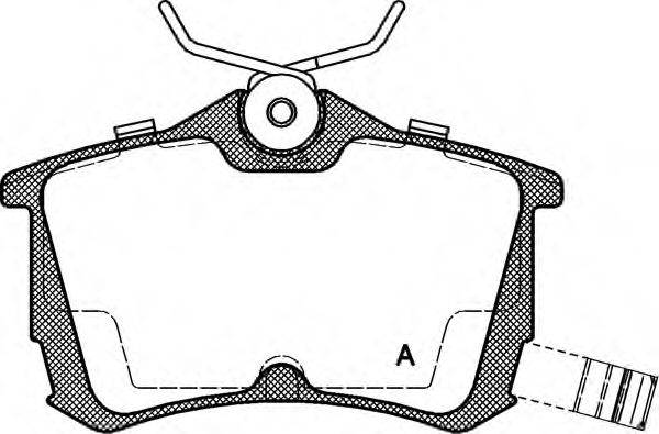 Комплект тормозных колодок, дисковый тормоз BPA0695.02 OPEN PARTS