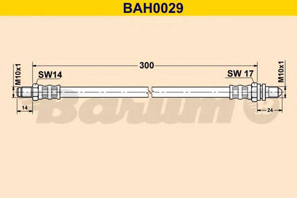 Тормозной шланг BAH0029 BARUM