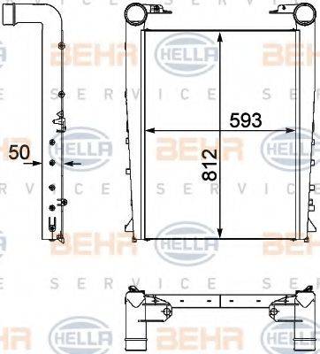 Интеркулер 8ML 376 746-371 HELLA