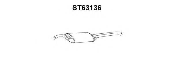 Глушитель выхлопных газов конечный ST63136 VENEPORTE