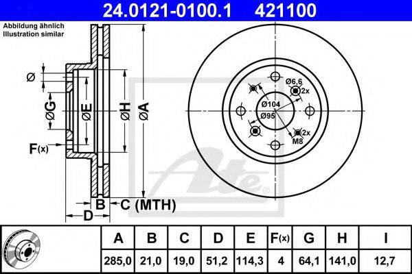 Тормозной диск V423 PILENGA