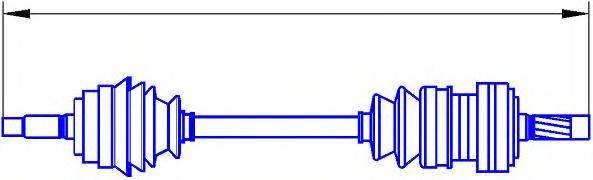 Приводной вал 12651 SERCORE