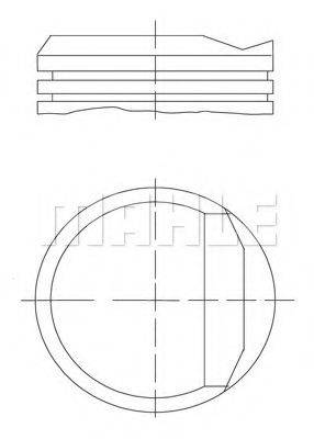 Поршень 034 81 00 MAHLE ORIGINAL