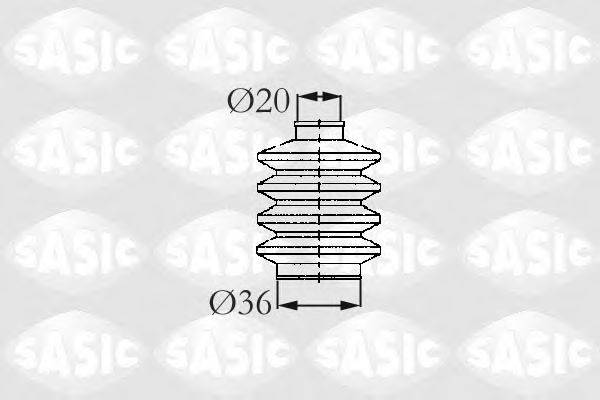 Комплект пылника, приводной вал 2003422 SASIC