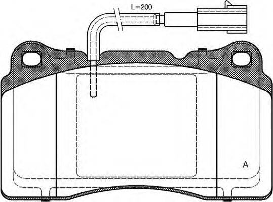Комплект тормозных колодок, дисковый тормоз BPA0666.51 OPEN PARTS
