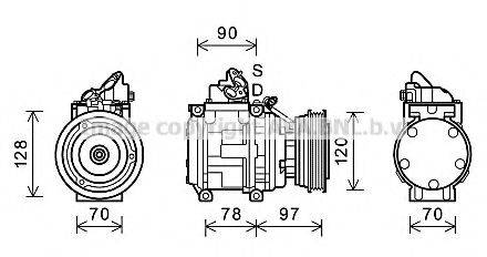 Компрессор, кондиционер TOK619 AVA QUALITY COOLING