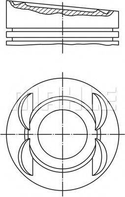 Поршень 028 05 01 MAHLE ORIGINAL