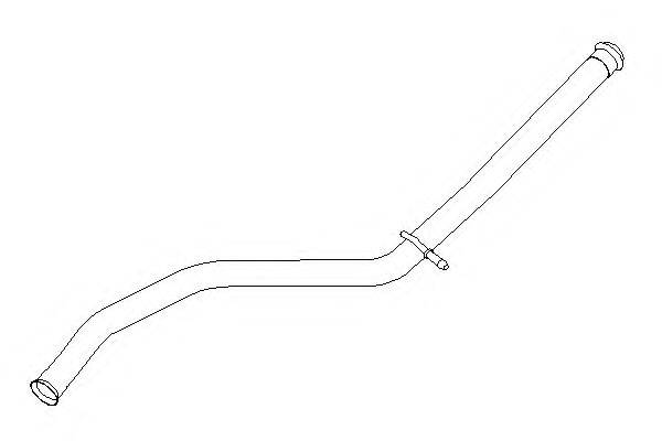 Труба выхлопного газа 142986 KLARIUS