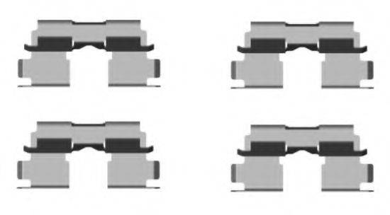 Комплектующие, колодки дискового тормоза 8DZ 355 204-481 HELLA PAGID