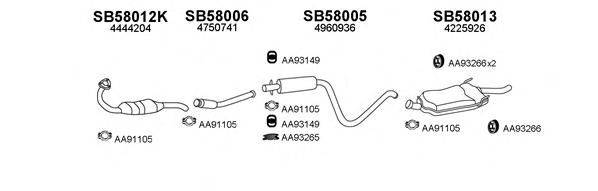 Система выпуска ОГ 580011 VENEPORTE