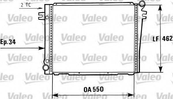 Радиатор, охлаждение двигателя 819407 VALEO