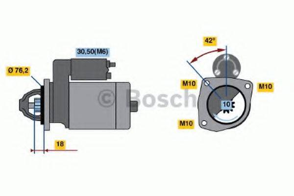 Стартер 0 001 108 139 BOSCH