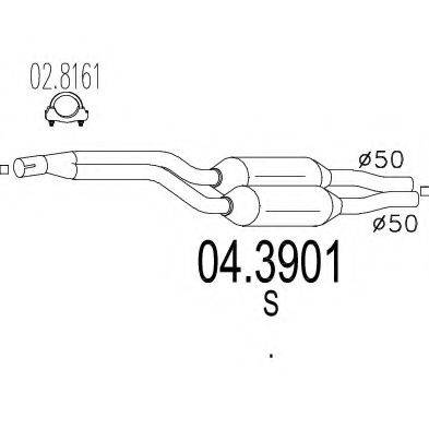 Катализатор 04.3901 MTS