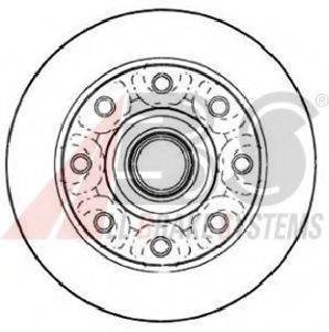 Тормозной диск 17250 A.B.S.