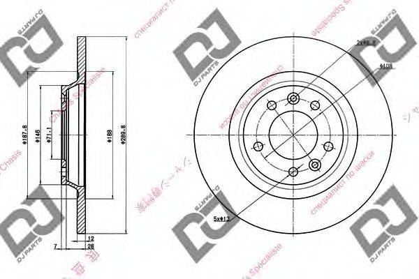 Тормозной диск BD1313 DJ PARTS