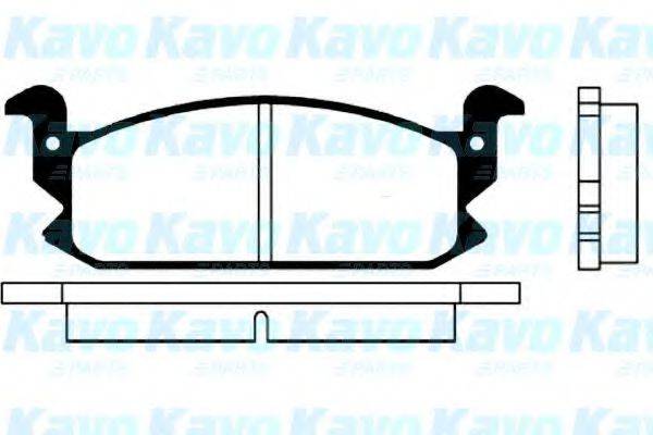 Комплект тормозных колодок, дисковый тормоз BP-1500 KAVO PARTS